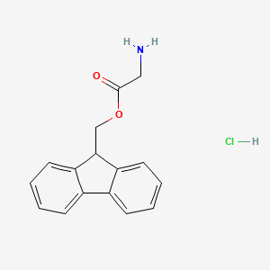 (9H-Fluoren-9-yl)methyl glycinate hydrochloride chemical structure (CAS 161484-94-2)