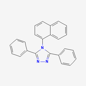 4-(1-Naphthyl)-3,5-diphenyl-1,2,4-triazol chemical structure (CAS 16152-10-6)