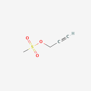 Propargyl methanesulfonate ester chemical structure (CAS 16156-58-4)