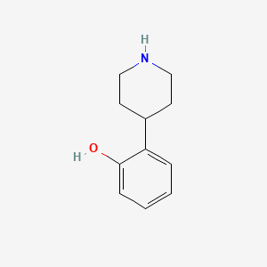 2-(Piperidin-4-yl)phenol chemical structure (CAS 161609-76-3)