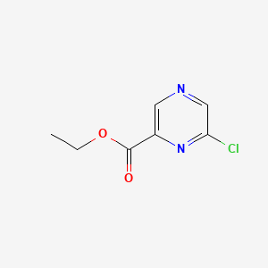 Ethyl 6-chloropyrazine-2-carboxylate chemical structure (CAS 161611-46-7)