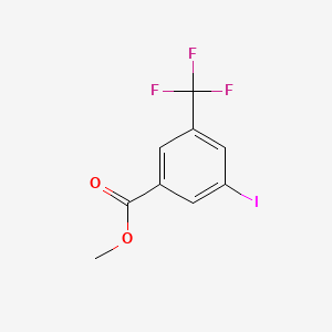 Methyl 3-iodo-5-(trifluoromethyl)benzoate chemical structure (CAS 161622-17-9)