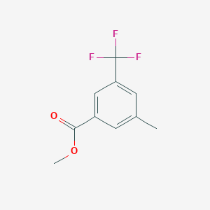 Methyl 3-methyl-5-(trifluoromethyl)benzoate chemical structure (CAS 161622-18-0)