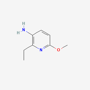 2-Ethyl-6-methoxypyridin-3-amine chemical structure (CAS 1616415-91-8)