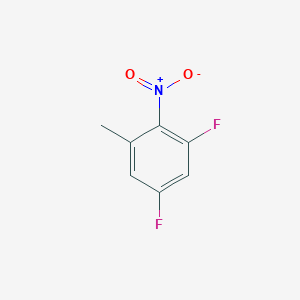 1,5-Difluoro-3-methyl-2-nitrobenzene chemical structure (CAS 1616526-80-7)