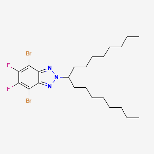 4,7-Dibromo-5,6-difluoro-2-(heptadecan-9-yl)-2H-benzo[d][1,2,3]triazole chemical structure (CAS 1616860-69-5)