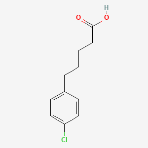 5-(4-Chlorophenyl)pentanoic acid chemical structure (CAS 161725-12-8)