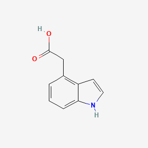 2-(1H-Indol-4-yl)acetic acid chemical structure (CAS 16176-74-2)
