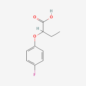 2-(4-Fluorophenoxy)butanoic acid chemical structure (CAS 161790-15-4)