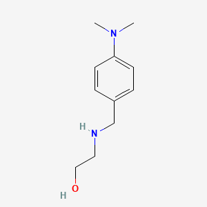 2-((4-(Dimethylamino)benzyl)amino)ethanol chemical structure (CAS 161798-71-6)