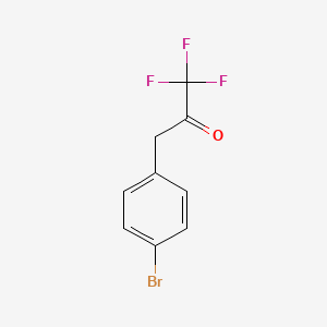 3-(4-Bromophenyl)-1,1,1-trifluoro-2-propanone chemical structure (CAS 161809-64-9)
