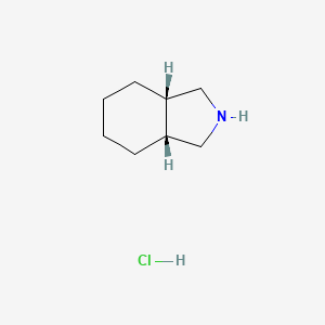 cis-Octahydro-1H-isoindole hydrochloride chemical structure (CAS 161829-92-1)