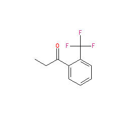1-(2-(Trifluoromethyl)phenyl)propan-1-one chemical structure (CAS 16185-96-9)