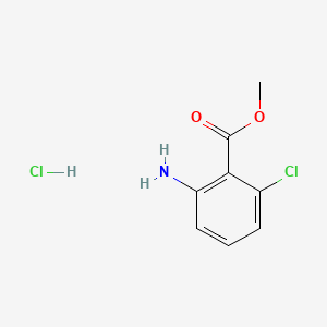 Methyl 2-amino-6-chlorobenzoate hydrochloride chemical structure (CAS 1619264-45-7)