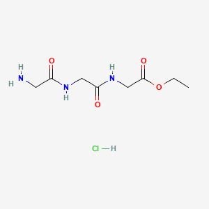 H-Gly-Gly-Gly-OEt.HCl chemical structure (CAS 16194-06-2)