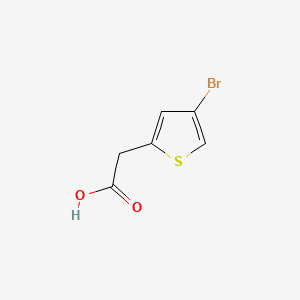 2-(4-Bromothiophen-2-yl)acetic acid chemical structure (CAS 161942-89-8)
