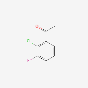 1-(2-Chloro-3-fluorophenyl)ethanone chemical structure (CAS 161957-57-9)