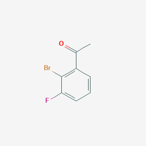 1-(2-Bromo-3-fluorophenyl)ethanone chemical structure (CAS 161957-58-0)