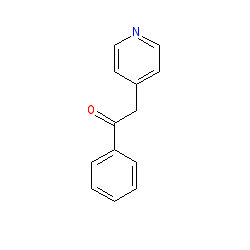 1-Phenyl-2-(pyridin-4-yl)ethanone chemical structure (CAS 1620-55-9)