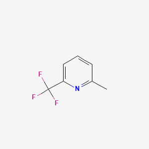 2-Methyl-6-(trifluoromethyl)pyridine chemical structure (CAS 1620-72-0)