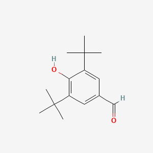 3,5-Di-tert-butyl-4-hydroxybenzaldehyde chemical structure (CAS 1620-98-0)