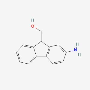 (2-Amino-9H-fluoren-9-yl)methanol chemical structure (CAS 162021-14-9)