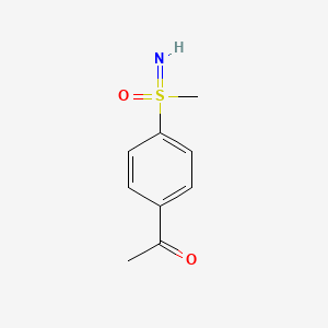 (4-Acetylphenyl)(imino)(methyl)-l6-sulfanone chemical structure (CAS 1620443-54-0)