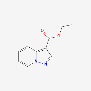 Ethylpyrazolo[1,5-a]pyridine-3-carboxylate chemical structure (CAS 16205-44-0)