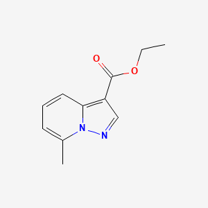 Ethyl 7-methylpyrazolo[1,5-a]pyridine-3-carboxylate chemical structure (CAS 16205-45-1)