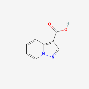 Pyrazolo[1,5-a]pyridine-3-carboxylic acid chemical structure (CAS 16205-46-2)