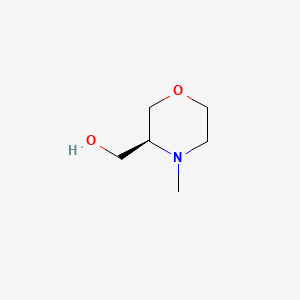 (S)-(4-Methylmorpholin-3-yl)methanol chemical structure (CAS 1620510-50-0)