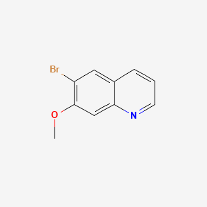 6-Bromo-7-methoxyquinoline chemical structure (CAS 1620515-86-7)