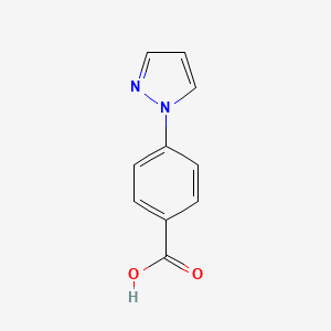 4-(1H-Pyrazol-1-yl)benzoic acid chemical structure (CAS 16209-00-0)