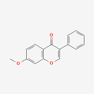 7-Methoxy-3-phenyl-4H-chromen-4-one chemical structure (CAS 1621-56-3)