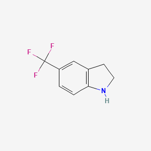 5-(Trifluoromethyl)indoline chemical structure (CAS 162100-55-2)
