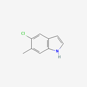 5-Chloro-6-methyl-1H-indole chemical structure (CAS 162100-56-3)