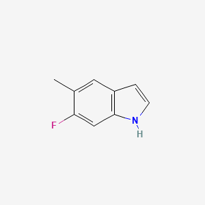 6-Fluoro-5-methyl-1H-indole chemical structure (CAS 162100-95-0)