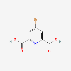 4-Bromopyridine-2,6-dicarboxylic acid chemical structure (CAS 162102-81-0)