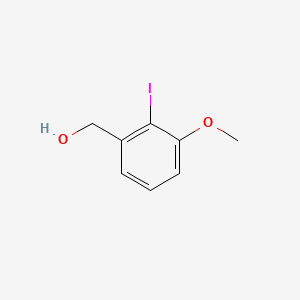 (2-Iodo-3-methoxyphenyl)methanol chemical structure (CAS 162136-06-3)