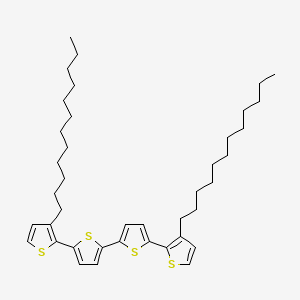 3,3'''-Didodecyl-2,2':5',2'':5'',2'''-quaterthiophene chemical structure (CAS 162151-09-9)