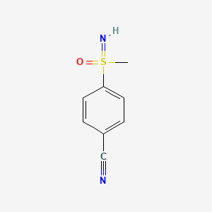 4-(S-Methylsulfonimidoyl)benzonitrile chemical structure (CAS 1621962-30-8)
