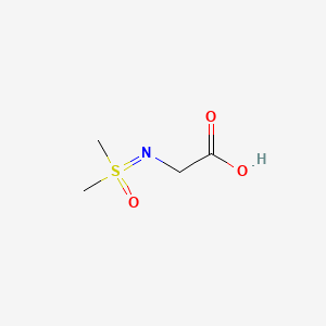 N-(Dimethyloxido-λ4-sulfanylidene)glycine chemical structure (CAS 1621962-49-9)