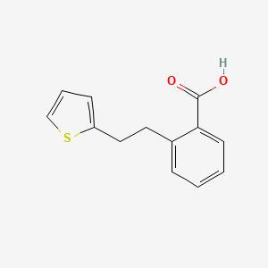 2-(2-(Thiophen-2-yl)ethyl)benzoic acid chemical structure (CAS 1622-54-4)