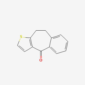 9,10-Dihydro-4H-benzo(4,5)cyclohepta(1,2-b)thiophen-4-one chemical structure (CAS 1622-55-5)