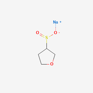 Sodium tetrahydrofuran-3-sulfinate chemical structure (CAS 1622013-59-5)
