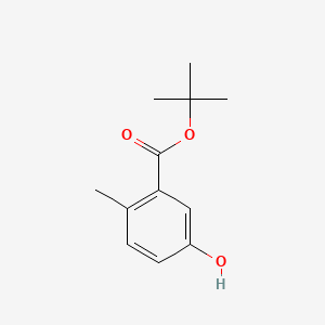 tert-Butyl 5-hydroxy-2-methylbenzoate chemical structure (CAS 162213-79-8)