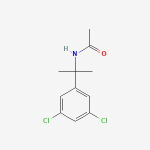 N-(2-(3,5-Dichlorophenyl)propan-2-yl)acetamide chemical structure (CAS 162222-14-2)