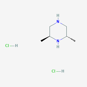 (2S,6S)-2,6-Dimethylpiperazine dihydrochloride chemical structure (CAS 162240-96-2)