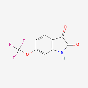 6-(Trifluoromethoxy)isatin chemical structure (CAS 162252-92-8)