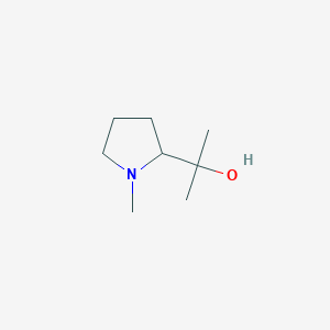 2-(1-Methylpyrrolidin-2-yl)propan-2-ol chemical structure (CAS 16226-55-4)